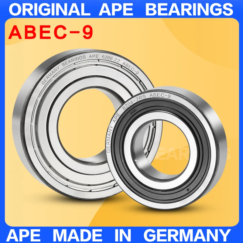

5-10pcs Germany ABEC-9 bearing 6000 6200 6001 6201 6002 6202 6003 6203 6004 6204 6005 6205 6006 6206 Z ZZ -2Z RS 2RS bearings