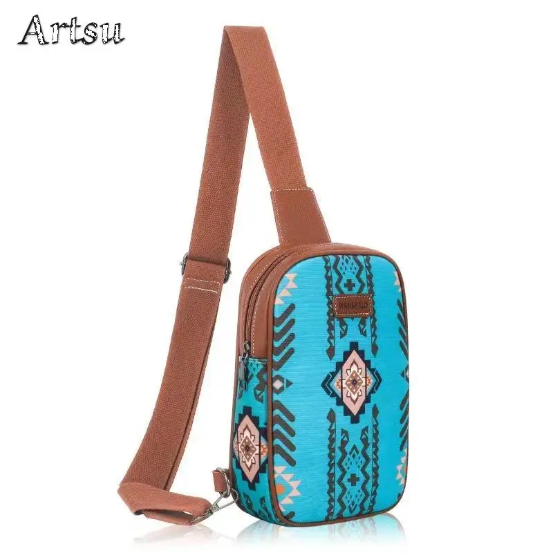 Nieuwe Boheemse Dames Borsttas Waterdichte Europese Amerikaanse Retro Ultra Licht Canvas Ontwerp Outdoor Multifunctionele Crossbody Tas