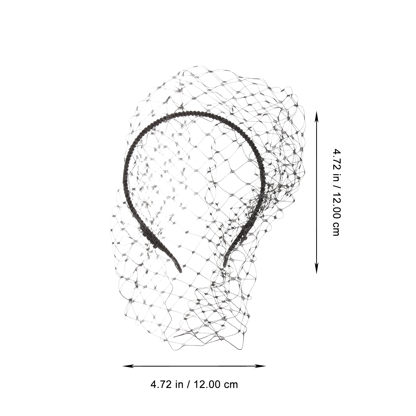 

Винтажная повязка на голову с вуалью, черный простой элегантный сетчатый головной убор для женщин и девочек, повседневный аксессуар для костюма на Хэллоуин