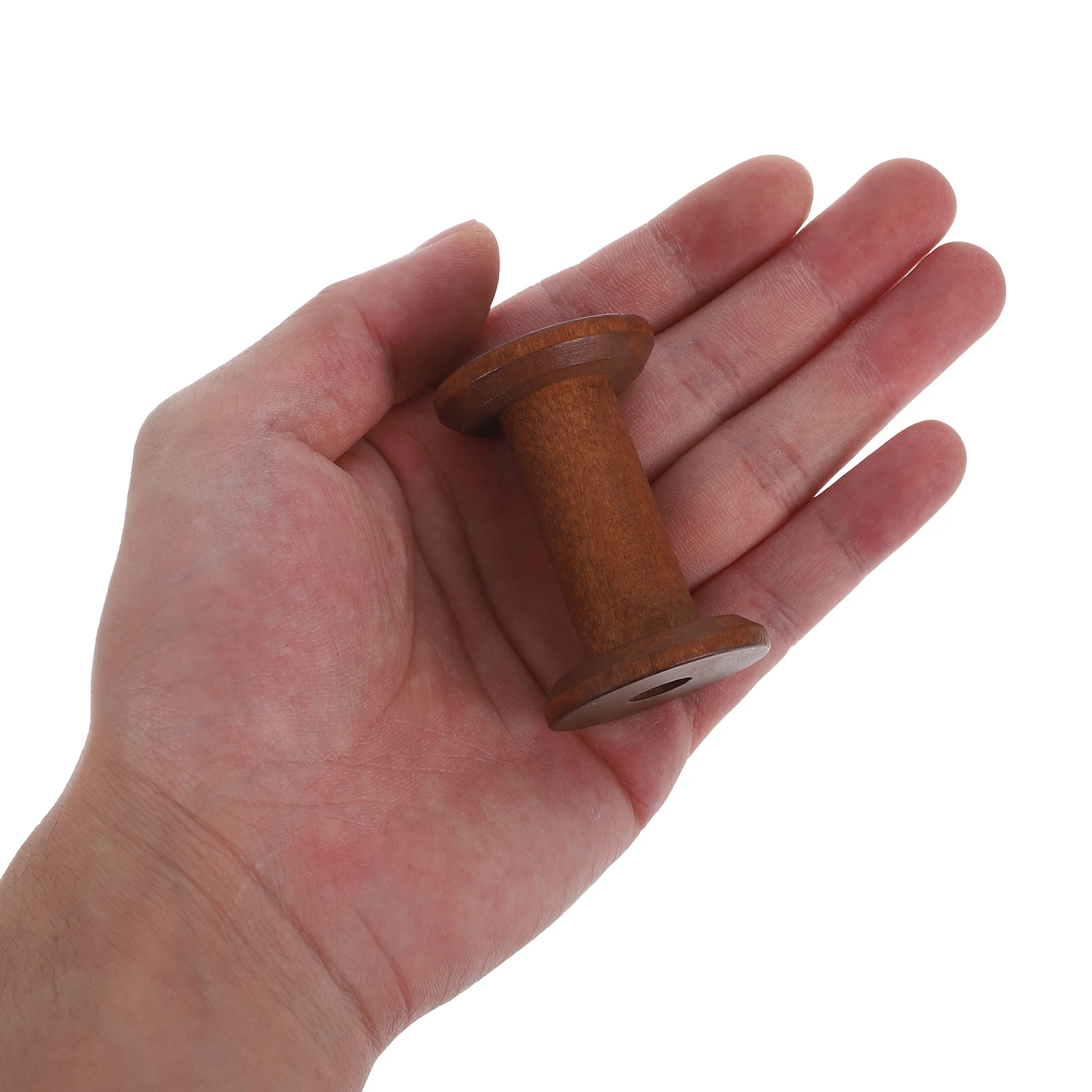 

6 шт., винтажные деревянные катушки для ниток, органайзер для шитья, компактный держатель для ниток, шпульки для пряжи с вышивкой, стеллаж для домашнего хранения