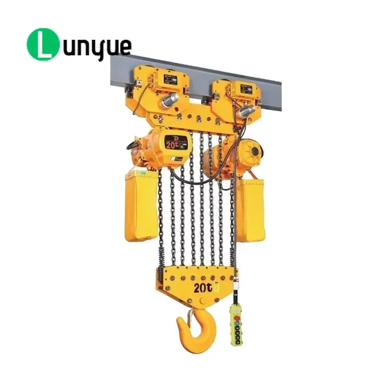 20 Ton Electric Chain Hoist 15 Ton Capacity Steel Construction 220V Heavy Duty Lifting Tool for Warehouse Workshop Industrial