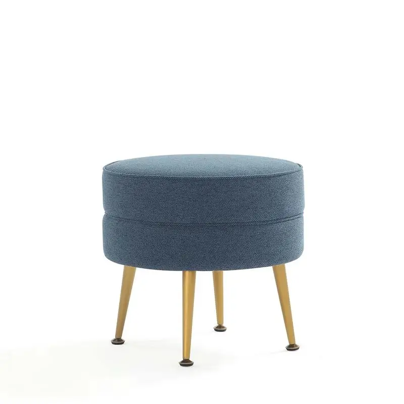 

Blue Upholstered Accent Ottoman