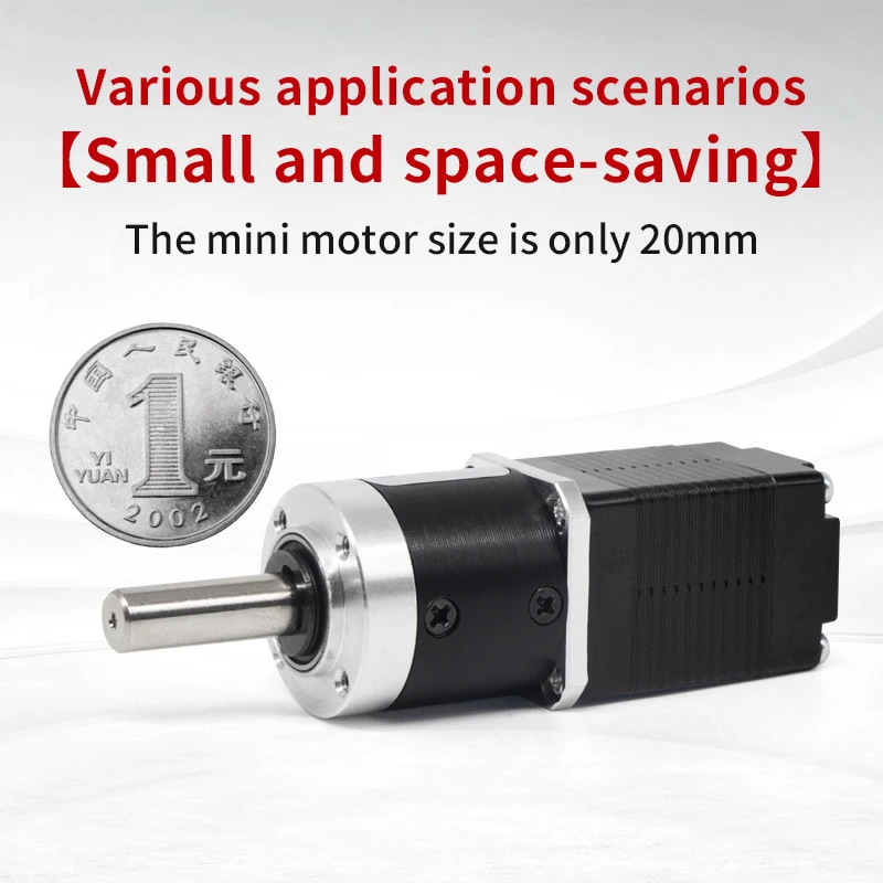 UMOT DC Nema 8/11/14/17 Planetary Geared Stepper Motor 0.05-10Nm Planetary Gearbox Motor Ratio 1:3.7-1:369 Speed Reducer for CNC