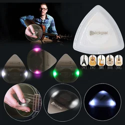 Guitar Touch Luminous Pick with High-Sensitivity LED Light Stringed Instrument Plectrum for Bass Ukulele Electric Guitarists