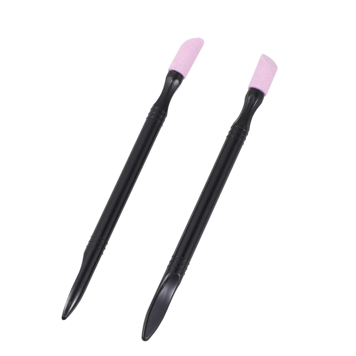 2 Pcs Cuticle Pushers Nail Polished Rod Trimmer Tool Bits Manicure Tools Clippers Stick