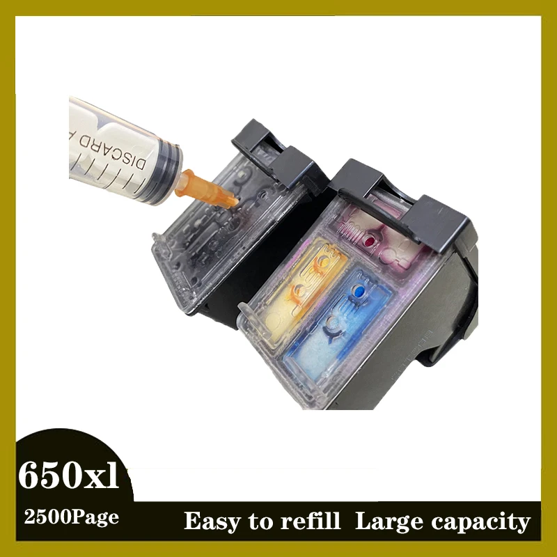 650XL Ink Cartridge Compatible for HP 650 XL hp650 Deskjet 1015 1515 1516 1518 2515 2545 2645 2646 3515 3545 4510 4645 printer