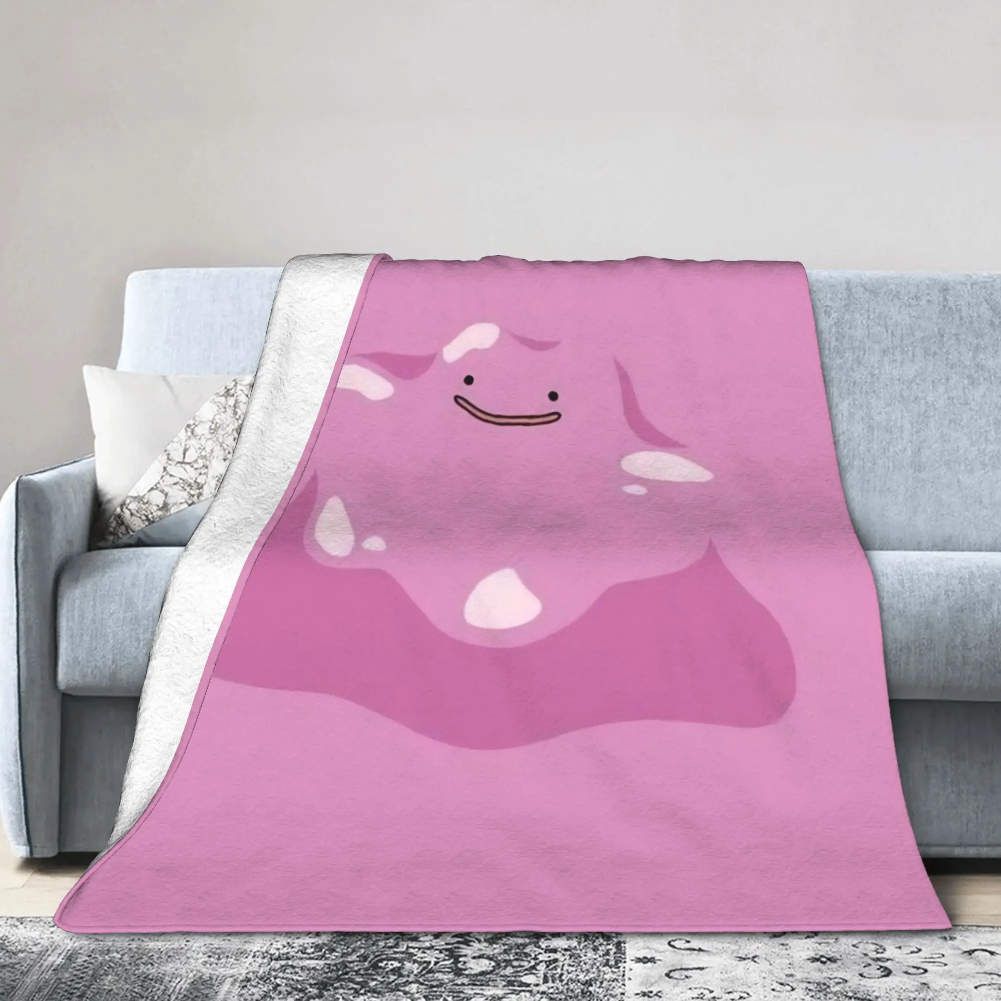 Dittoes Transform Purple blob Blankets Flannel All Season Imposter Cartoon Breathable Lightweight Bedding Throw Blankets Couch