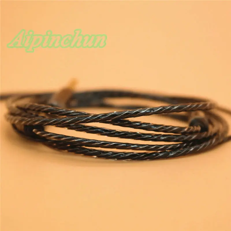 Aipinchun 3,5 мм 4-полюсный разъем для самостоятельной сборки аудиокабеля для наушников с зеркальной заменой наушников 18 медный провод 127 см AA0209