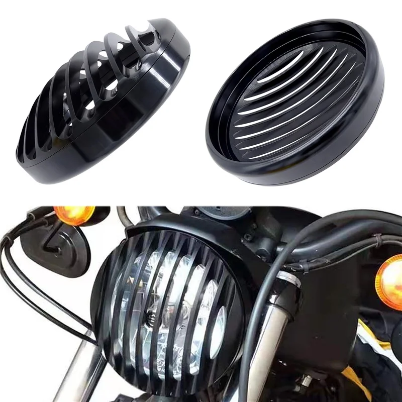 

Motorcycle Front Headlight Grill Cover Headlamp Protector For Triumph Bonneville Bobber 2017-2024