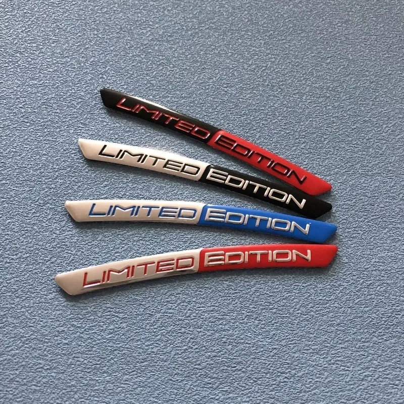 Car Wheel Rim Limited Edition Metal Badge Sticker Auto Tuning Exterior Decorative Accessory
