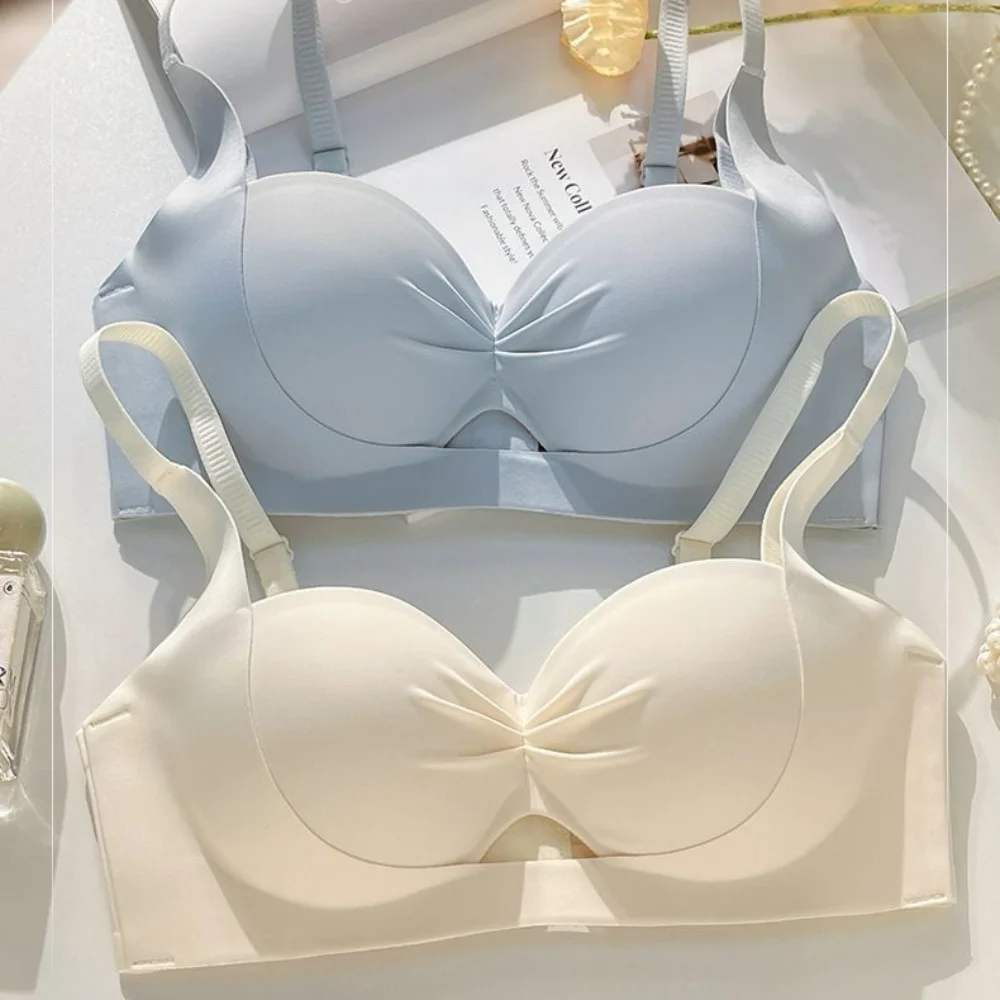 

New Frameless Palm Cup Bra Breathable Soft Bra Cover Without Underwire Traceless Thin Lift Underwear Women