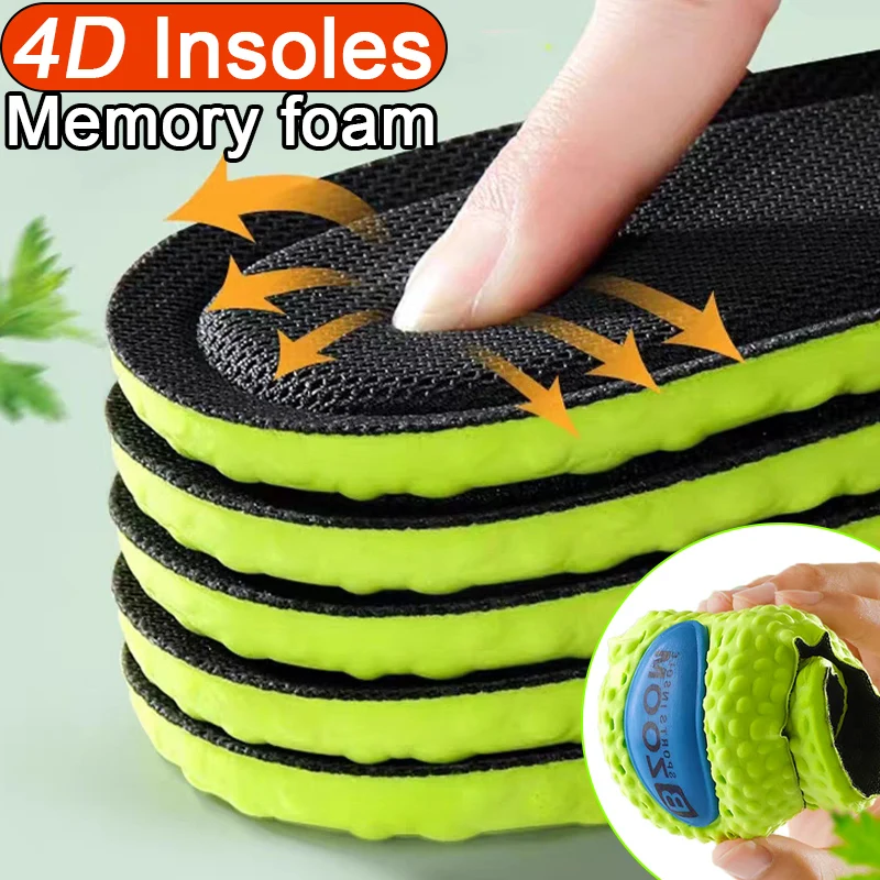 

Soft Massage Insoles Women Men Breathable Arch Support Shoe Sole Pads Unisex Deodorant Memory Sponge Sports Feet Care Inserts