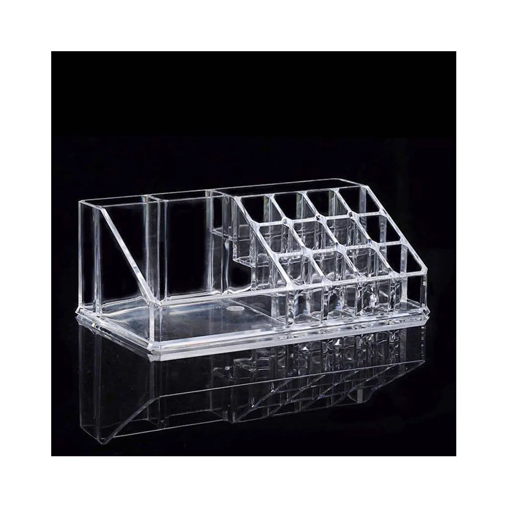 

Holder Acrylic Plastic Simple Organizer Lipsticks Nail Polish Rack Long-Lasting Care Make Up Home Organization