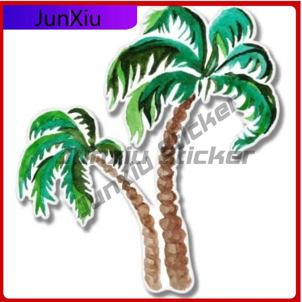 

Palm Trees Watercolor Anime Best Gift Durable Aesthetic Bumper Decal Decoration Waterproof Vinyl Car Laptop Window Auto Exterior