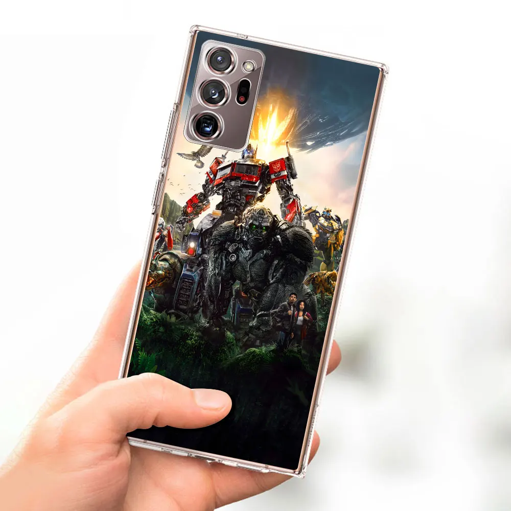 Transformers Autobot Case for Samsung Galaxy Note 20 Ultra 5G 10 Plus 8 9 Transparent Soft Phone Cover 10 Lite M52 J4 J6 2018