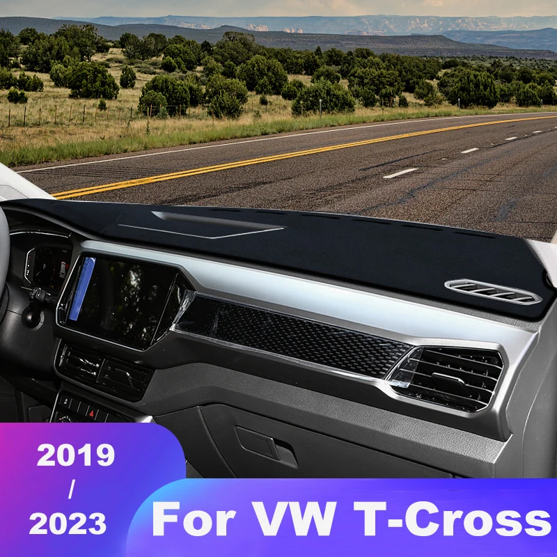 

Для Volkswagen VW T-Cross TCross 2019 2020 2021 2022 2023 автомобильный коврик для приборной панели, солнцезащитный козырек, Нескользящие аксессуары