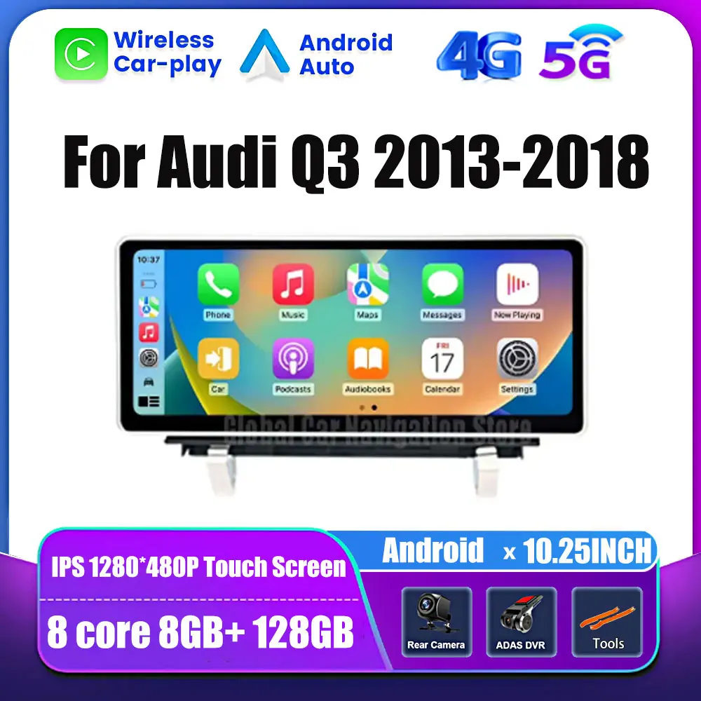 

Android For Audi Q3 2013-2018 System Car Multimedia Stereo Player GPS Navigation Radio Android Head Unit Auto