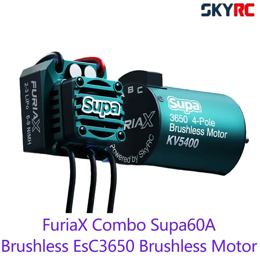 SkyDElSKYRC FuriaX Supa Combo Supa 3650 4Pole KV5400 Brushless Motor And 60A ESC For RC Cars SK-300080 SK-400035