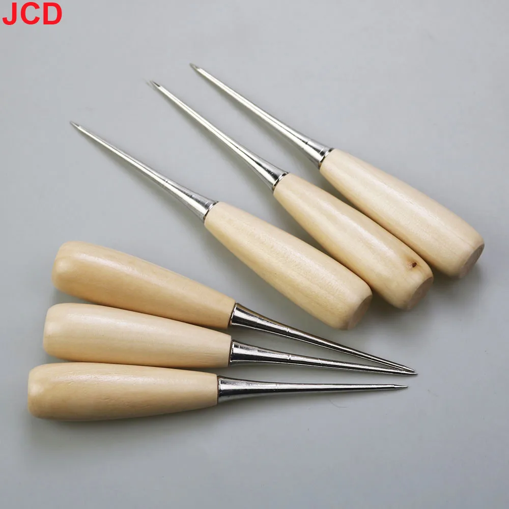 2pcs Thousand Pieces Of Awl With Solid Wood Handle DIY Sewing Accessories, Use Awl To Poke And Poke Tools, Punch And Drill Holes