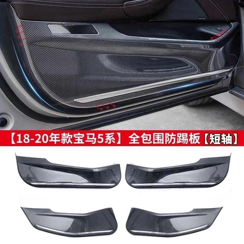 

For BMW 3 5 Series G20 G21 G28 G30 G38 X3 X4 X5 2019-2022 Car Door Anti Kick Plate ABS Carbon Fiber Car Door Protective Sticker