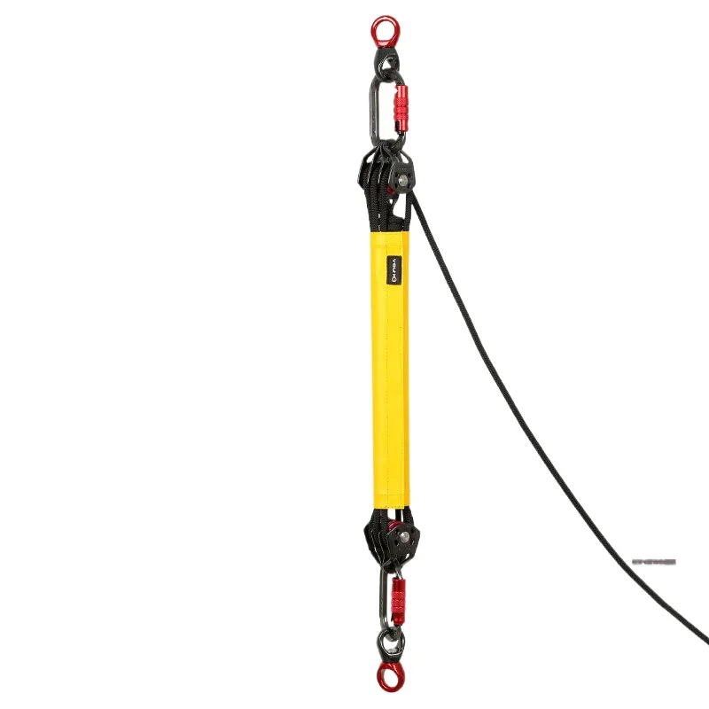 6 to 1 Combination Pulley Block, Labor-Saving Lifting System Set for High-Rise Hanging Object Up & Down Device