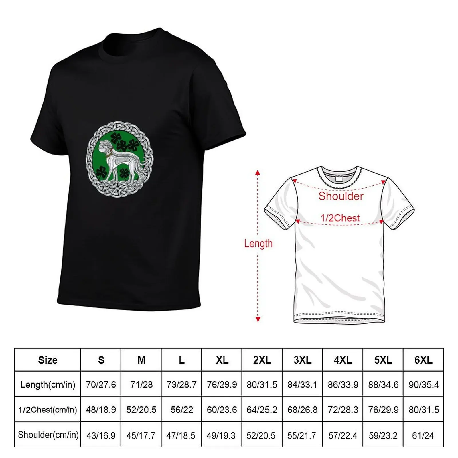 Triple Celtic Irish Wolfhound Ring T-Shirt anime figures customs design your own black t-shirts for men