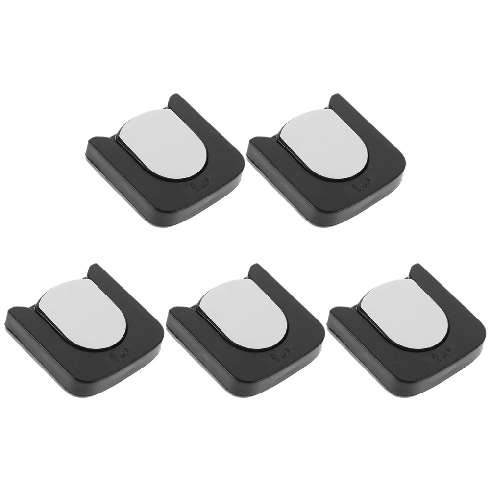 

5pcs Wall Mount Holder Universal Storage Remote Controller Black Ac Rack Stand Remote Holder Wall Mount Easy No Residue