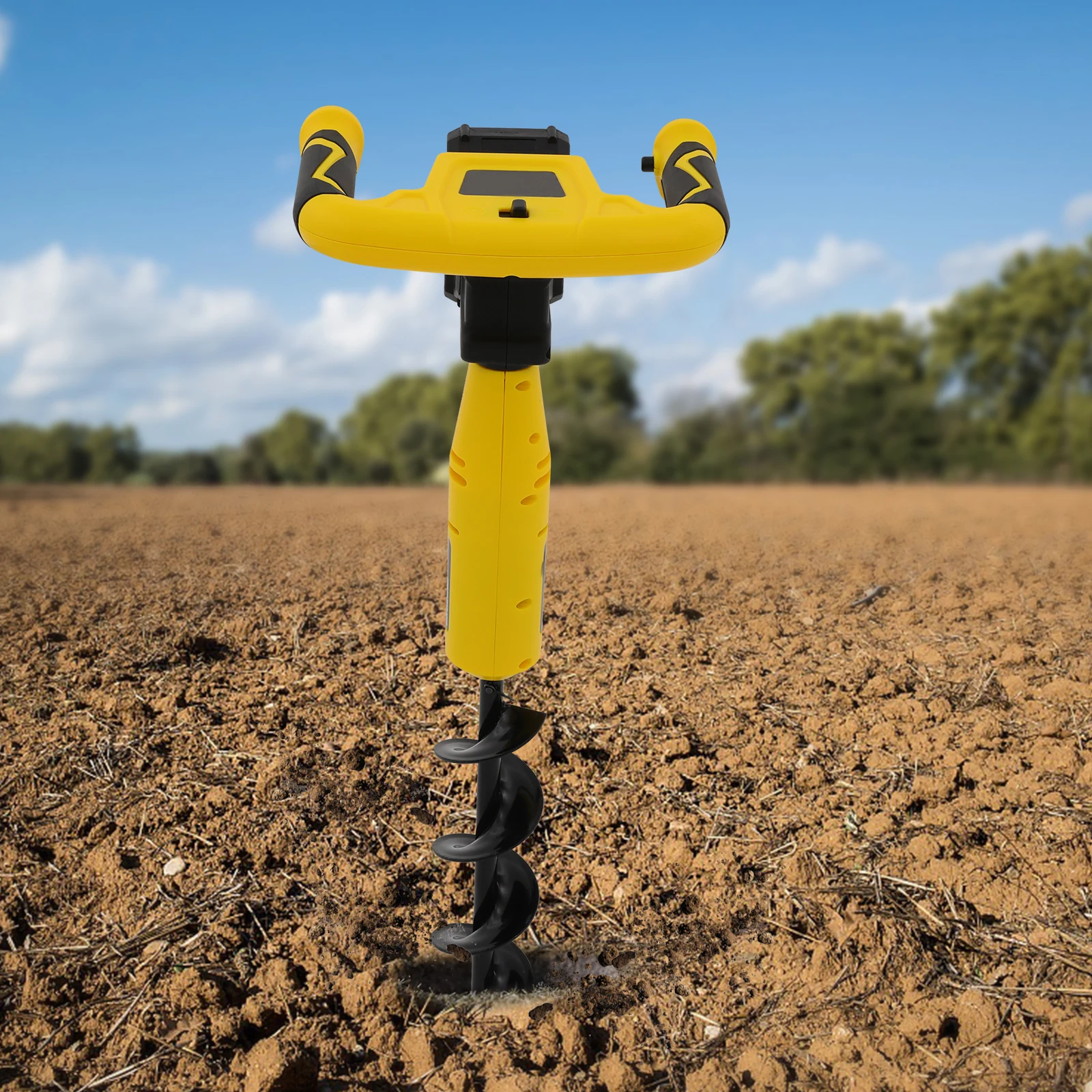 Macchina per scavo di fori elettrica a batteria 20V 2000mAh Motore 350W Coppia 7N · m Coclea da giardino 550 giri/min Velocità senza carico Trapano a terra