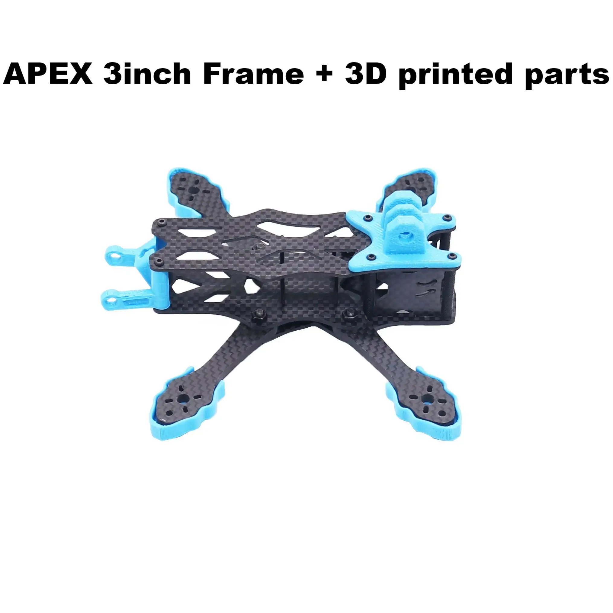 Zestaw ramy z włókna węglowego Happy APEX Mini 3 cale (150 mm) o grubości 4 mm do dronów FPV Freestyle RC Racing Quadcopterów
