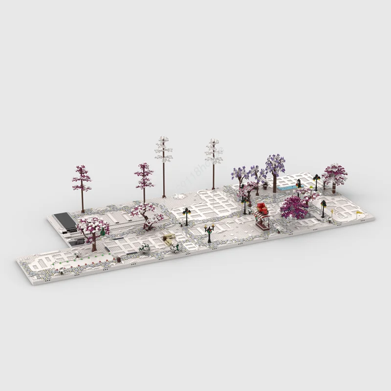 

5579 шт. MOC Зимняя деревня-дисплейная упаковка, 2 строительных блока, модель, творческая идея, космическая воображение, рождественская игрушка в подарок