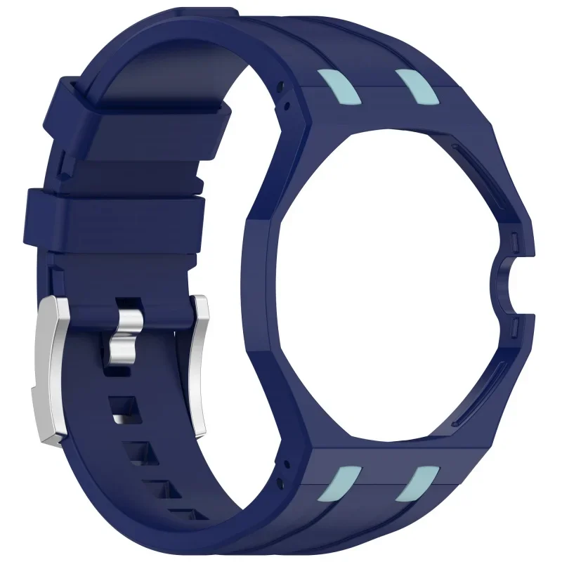 2-in-1 PC-behuizing + siliconen band voor Swatch X AP Royal Pop zakhorloge Veranderen in polshorloge Geïntegreerde modificatieaccessoires