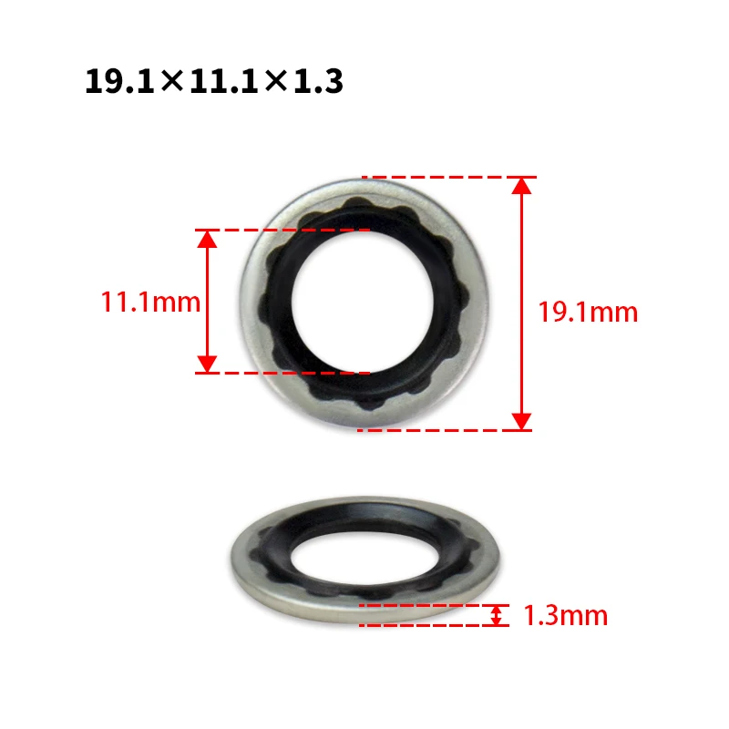 ( 19.1 x 11.1 x 1.3 mm) Compressor Seal Washer Gasket for GM (General Motors) Cars