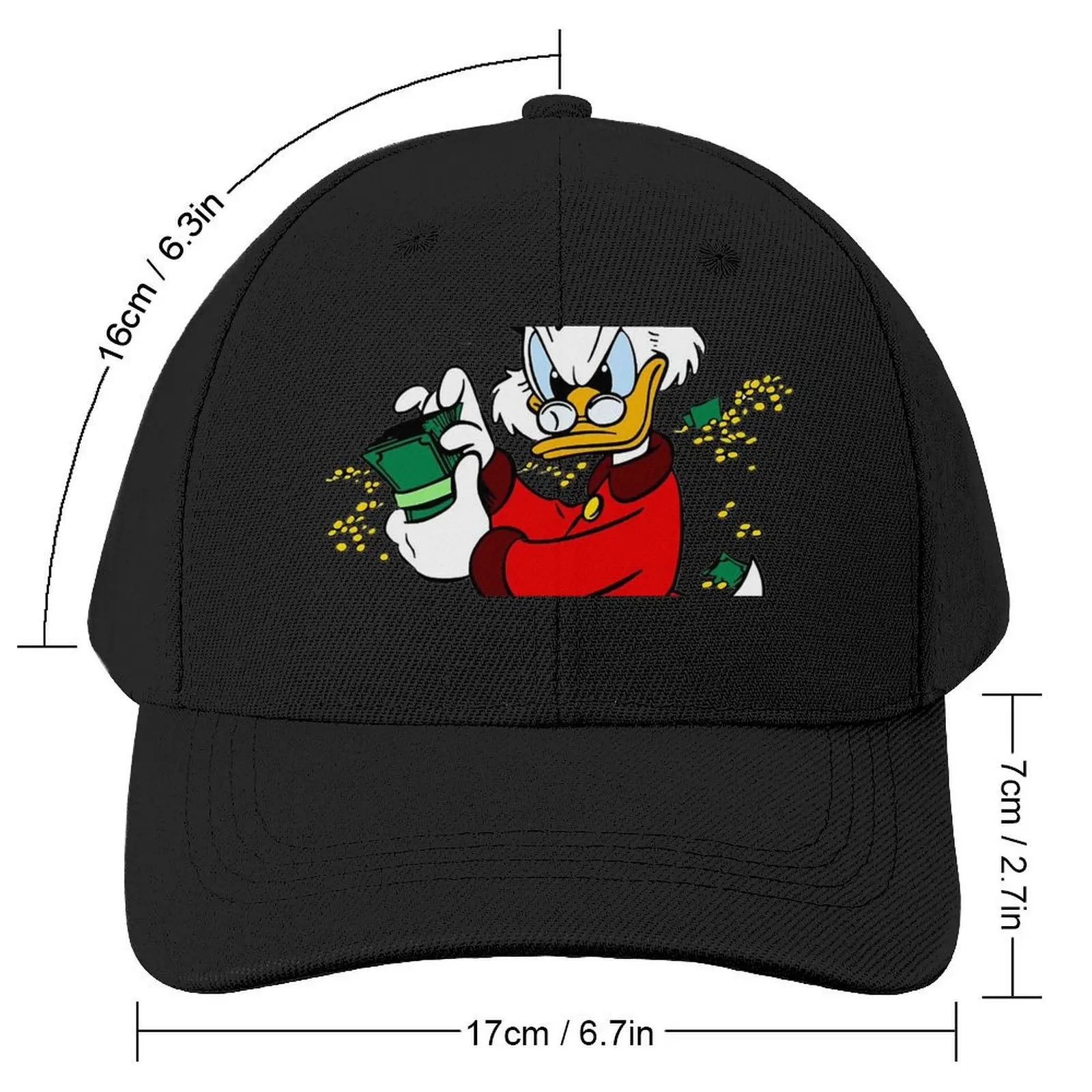 Scrooge McDuck Classic T-Shirt Baseball Cap Golf Wear Trucker Hat funny hat Luxury Cap For Girls Men's