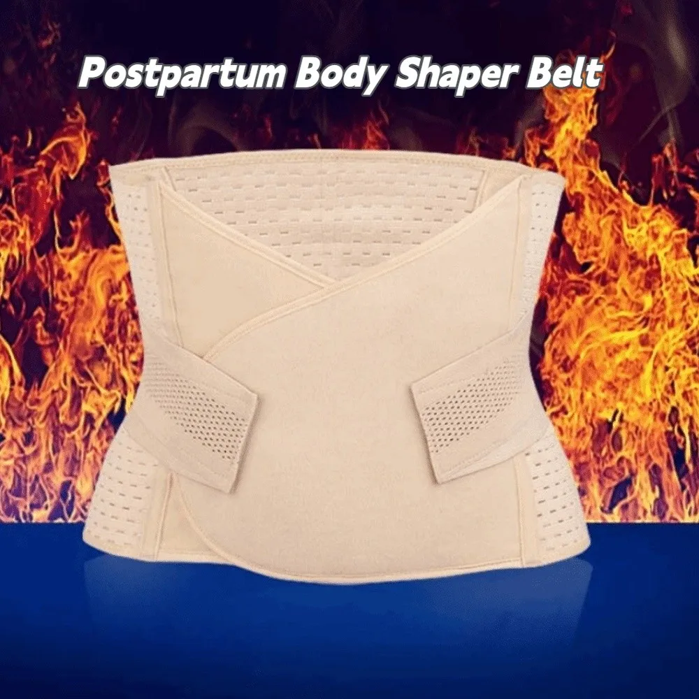 

Thin Postpartum Body Shaper Belt Stickable Tummy Control Women Girdle Belt Breathable Adjustable Waist Trainer Pregnant Woman