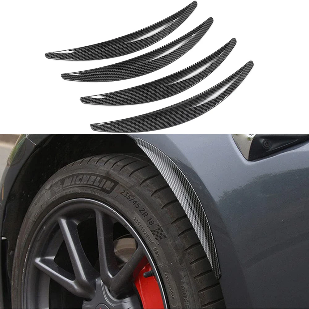 

for Tesla Model 3 Carbon Fiber Wheel Fender Flares Mud Flaps ABS Splash Guards Arch Lip 2017-2023 ​4Pcs