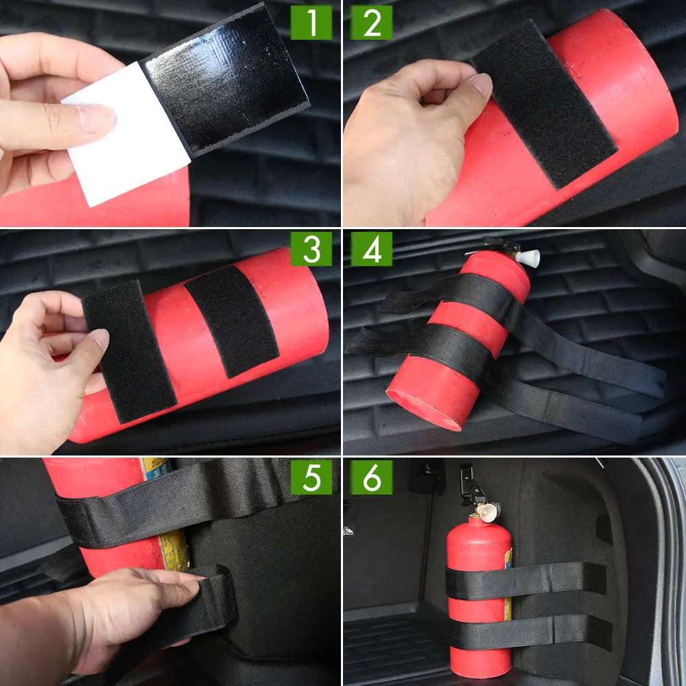 4 pezzi universale per bagagliaio di un\'auto, cintura in nylon, per bagagliaio di un\'auto, cinghia nera, cintura di fissaggio elastica per auto,