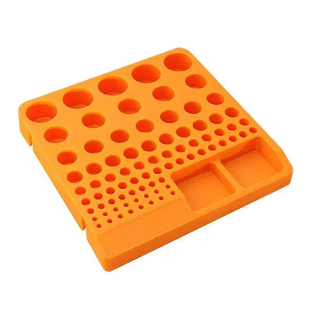 Collet Storage Box ER Collet Box Factory Workshop 60 Hole CNC Machine Tools ER25/35 Finishing Rack Orange Special