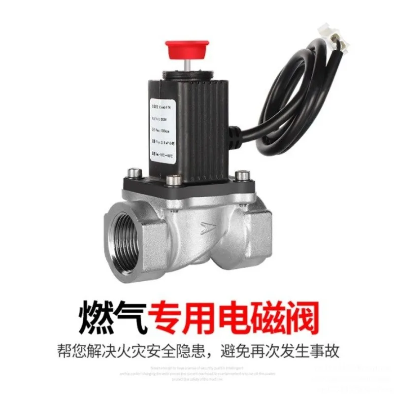 Gas alarm solenoid valve emergency shut-off valve switch DN15 DN20 DN25 one inch copper alloy gas valve