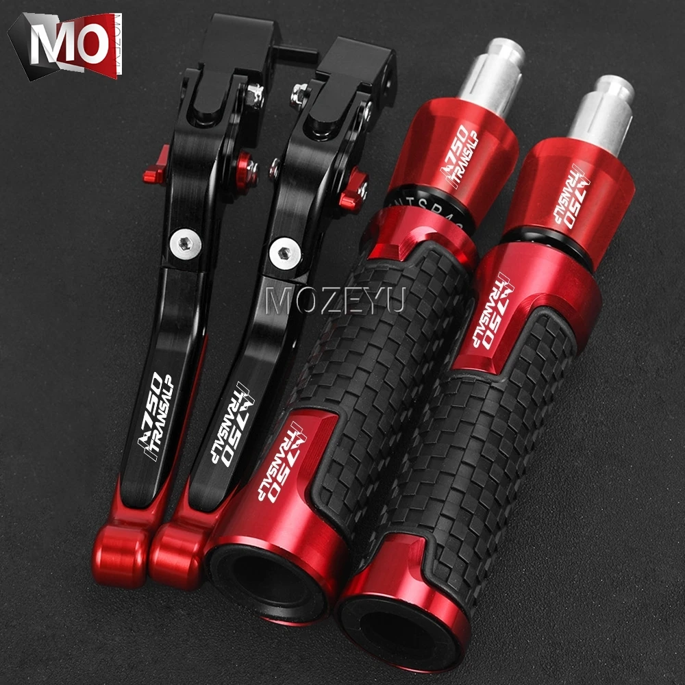 

For Honda TRANSALP750 XL750 TRANSALP 750 2023 2024 Motorcycle Foldable Brake Clutch Levers 7/8''22mm Handlebar grips Handle ends