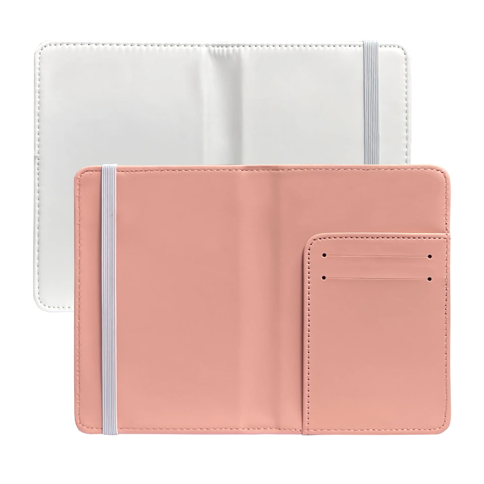 Sublimation Blank Business Passport ID Card Holder PU Coin Purse Multi-Function ID Bank Card PU Wallet Case Travel Accessories