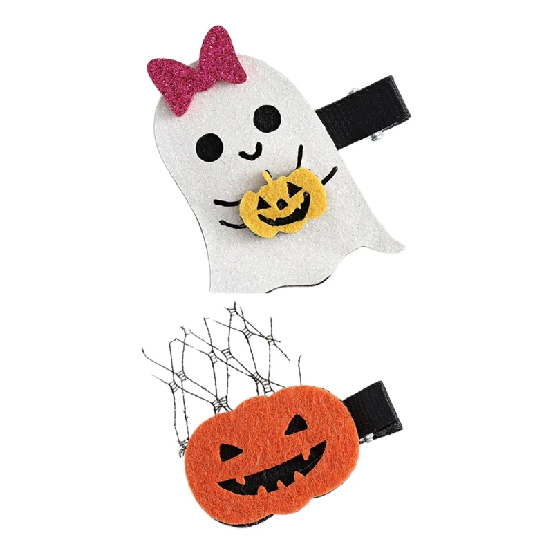 Pony-Haarspange, Geister-Halloween-Haarspangen für kreative Katzen, Kürbis-Snap-Haarspangen, Haarspangen, Frisur-Accessoire