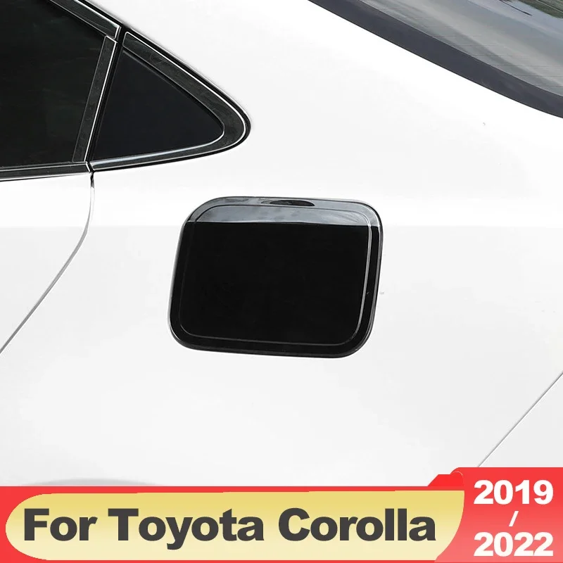 Stainless Steel Exterior Car Oil Fuel Tank Cover Trim Sticker Case For Toyota Corolla E210 2019-2021 2022 2023 2024 Accessories