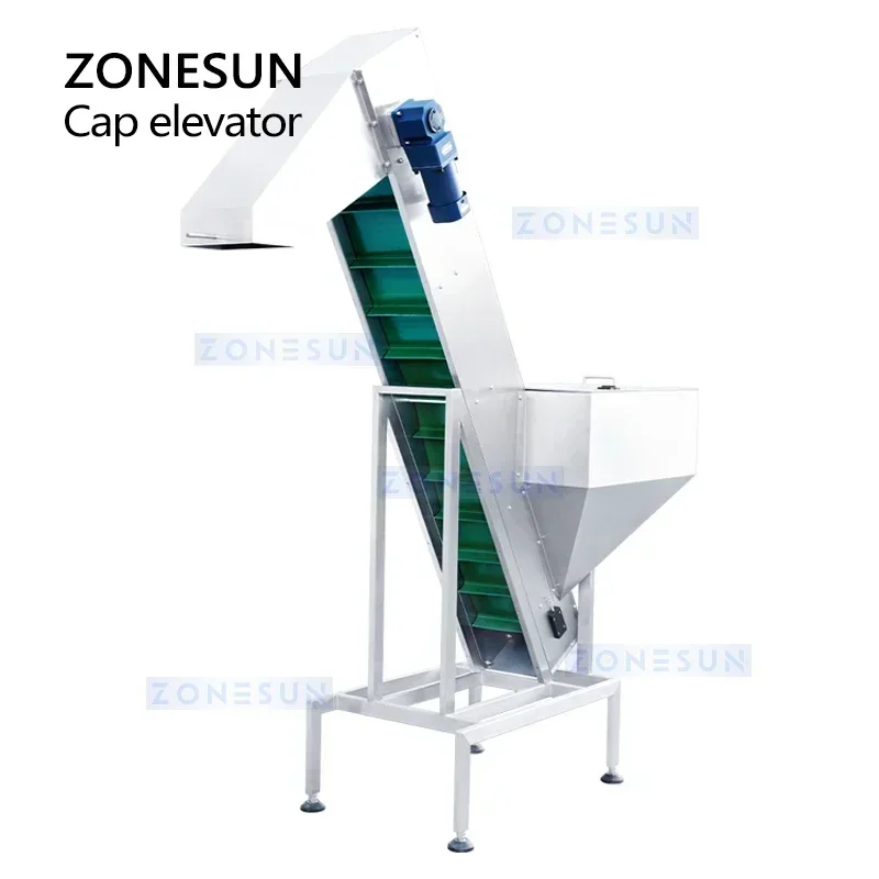 ZONESUN ZS-SLJ5 Automatic Cap Feeding Machine Plastic Screw Cap Spray Cap Elevator
