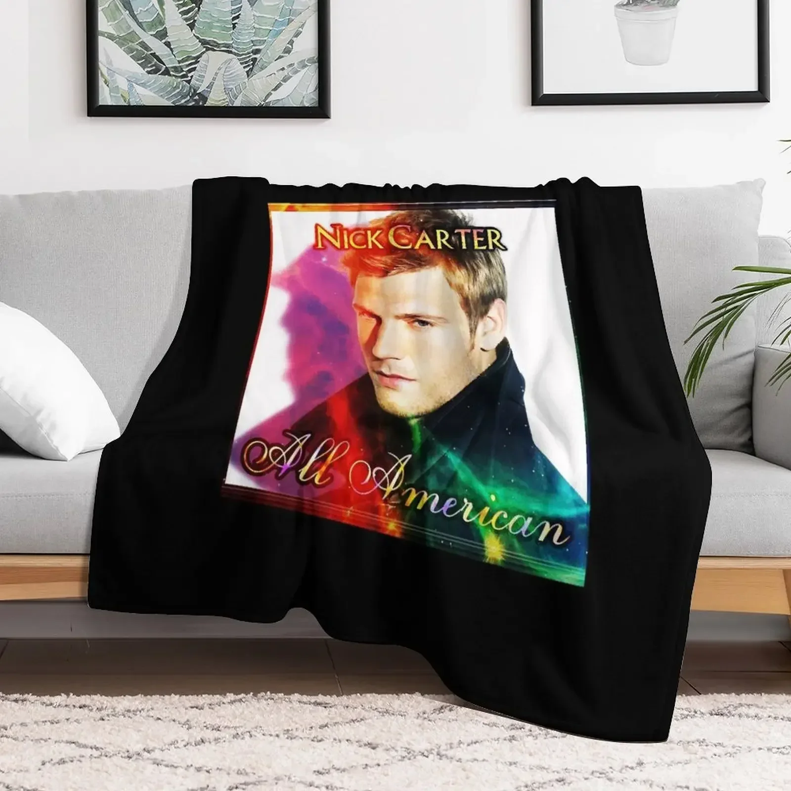 Special Singer Man Country Nick Carter Redeki Trending Seller Throw Blanket For Decorative Sofa Bed covers Blankets