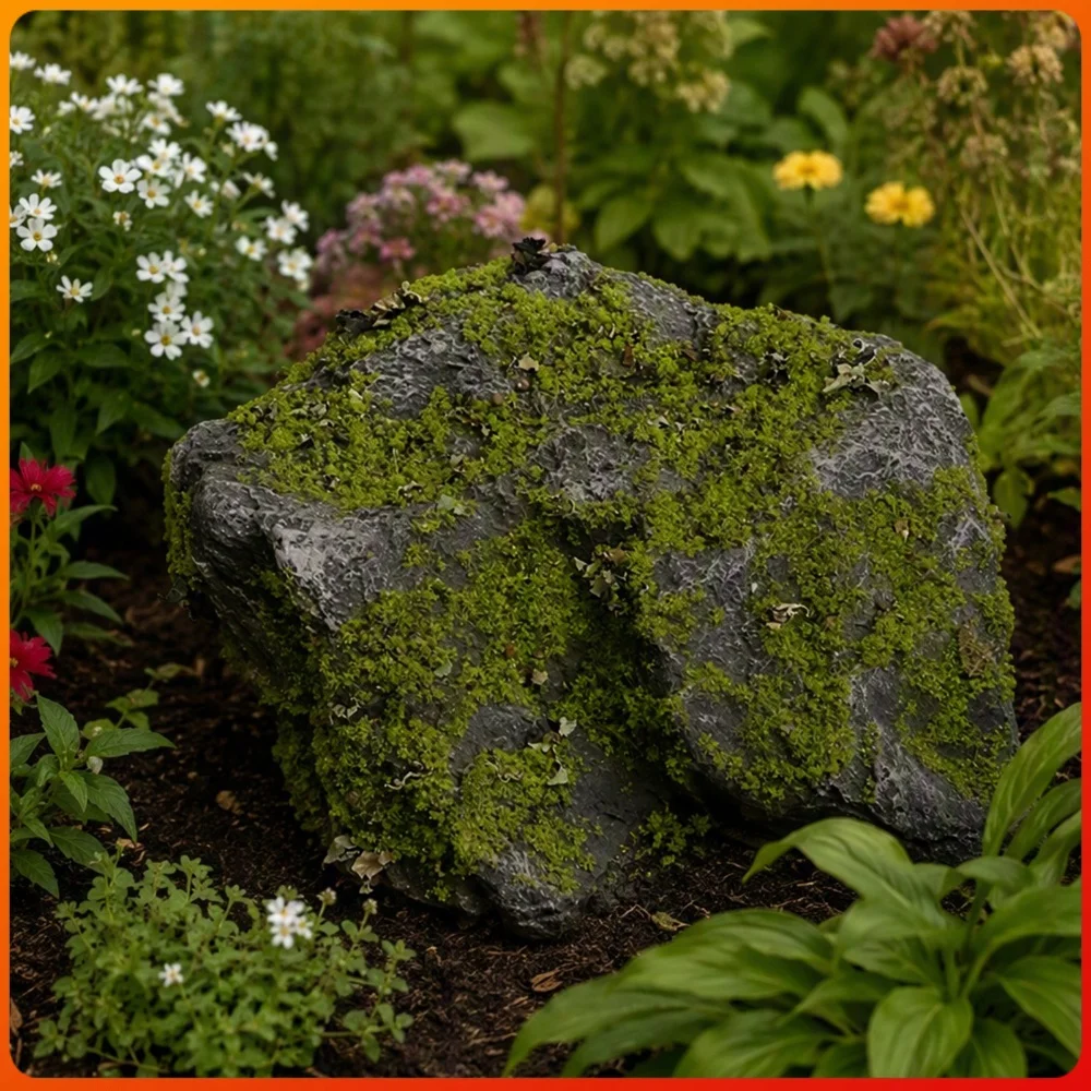 Lightweight Fake Stone Artificial Decor Faux Landscape Stone Outdoor Garden Bed Edging Realistic Boulder Display