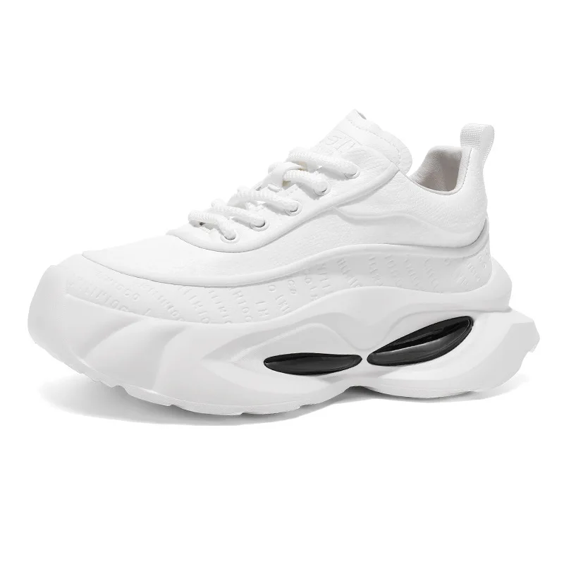 

Мужская обувь, весна-лето 2023, повседневные кроссовки из искусственной кожи, модные подростковые износостойкие туфли на толстой подошве со шнуровкой