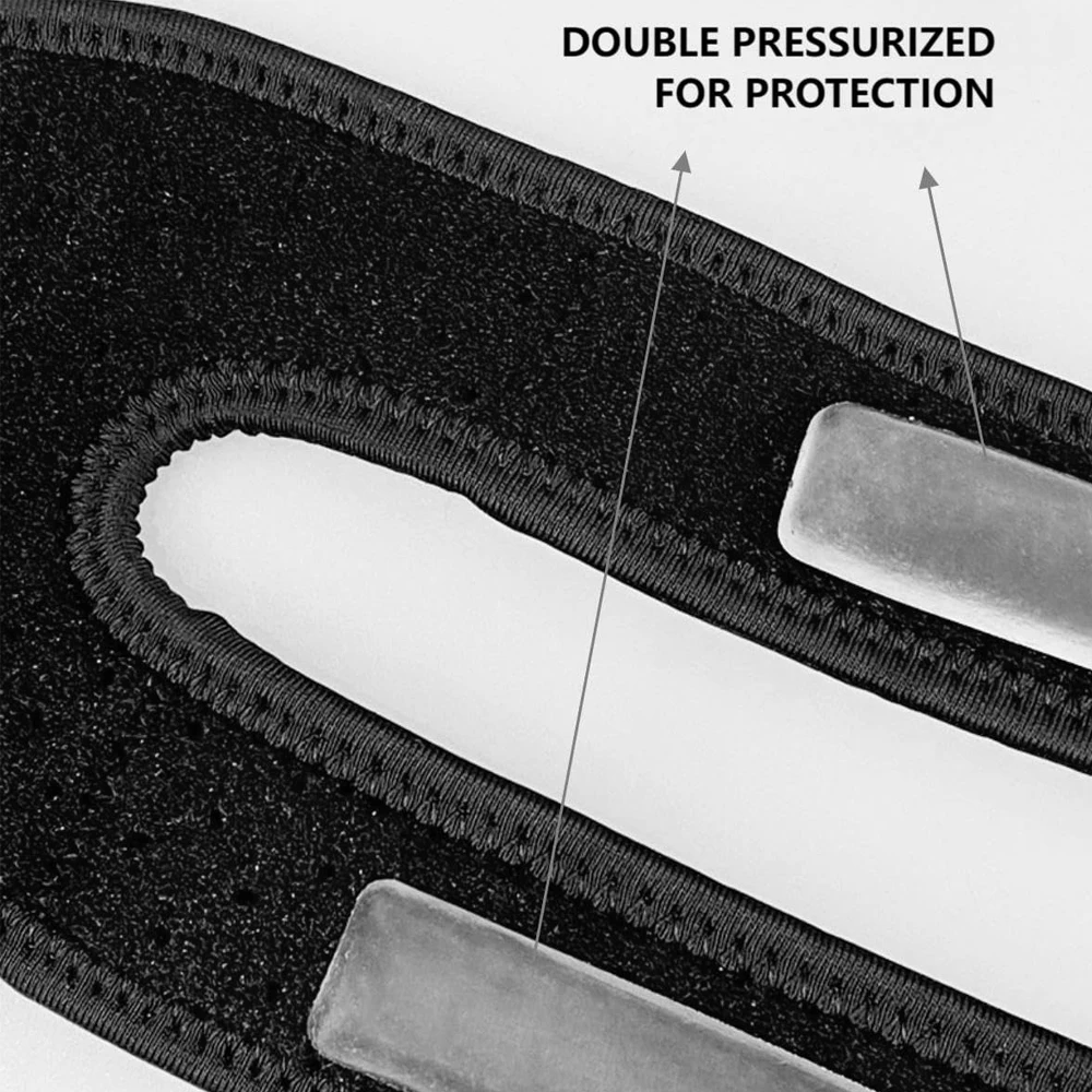 1 Stück Übergrößen-Kniescheibensehnen-Stützband, Knieschmerz-Linderung Verstellbares Neopren-Knieband für Laufen, Arthritis, Sprungknöchel – Detail 3