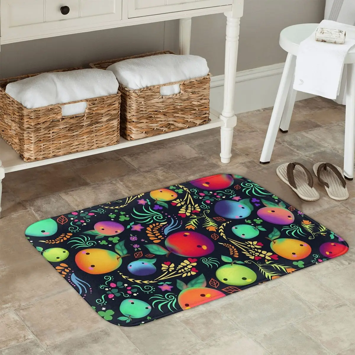 SDV مزرعة وادي الأصدقاء ستاردو فالي لعبة ممسحة المطبخ مدخل المنزل الكلمة حصيرة المضادة للانزلاق السجاد البساط لغرفة النوم مسند القدم حصيرة #1