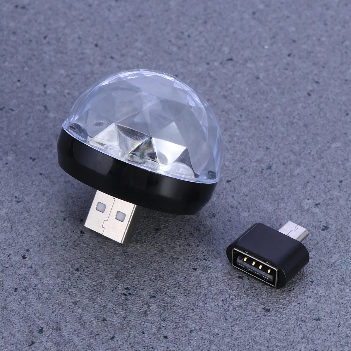 USB صغير صوت الاستشعار ديسكو الكرة ضوء أسود LED المرحلة Dj كاريوكي أضواء المحمولة USB بالطاقة للمنزل نادي بار الحفلات #1