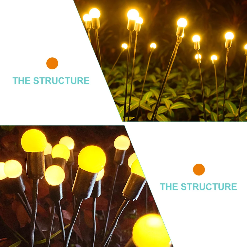 

Lights Outdoor Garden Yard Solar Lights Decorations Wind Activated Swing LED Landscape Lighting for Park Solar